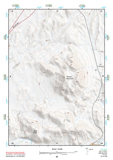 33111NW Page 95 Theodore Roosevelt Lake Topo Preview 1
