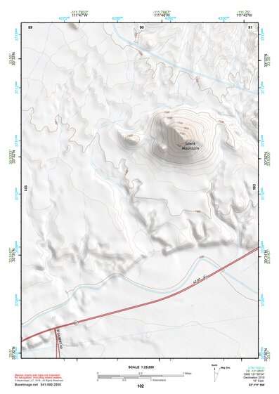 33111NW Page 102 Theodore Roosevelt Lake Topo Preview 1