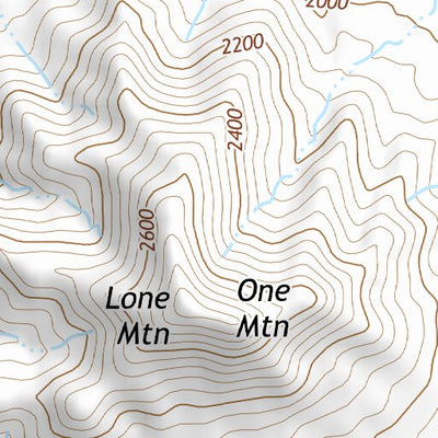 33111NW Page 106 Theodore Roosevelt Lake Topo Preview 3