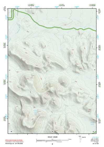 33113SW Page 4 Little Horn Mountains Topo Preview 1