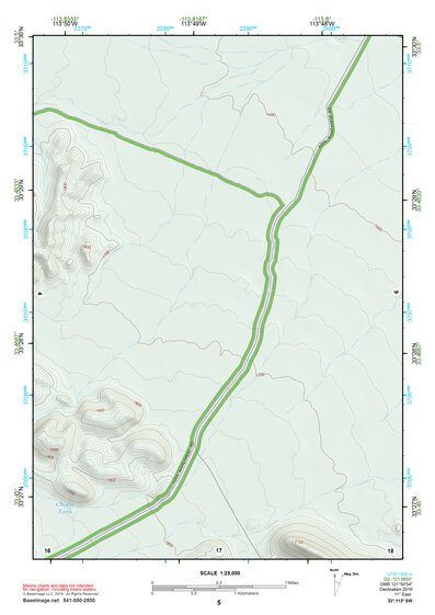 33113SW Page 5 Little Horn Mountains Topo Preview 1