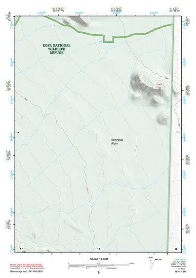 33113SW Page 6 Little Horn Mountains Topo Preview 1