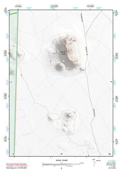 33113SW Page 7 Little Horn Mountains Topo Preview 1