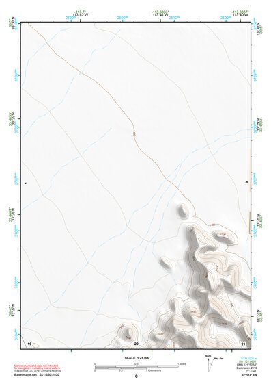33113SW Page 8 Little Horn Mountains Topo Preview 1
