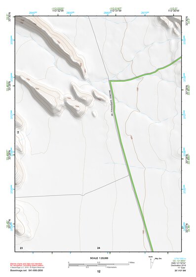 33113SW Page 12 Little Horn Mountains Topo Preview 1