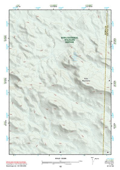33113SW Page 13 Little Horn Mountains Topo Preview 1