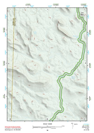 33113SW Page 14 Little Horn Mountains Topo Preview 1