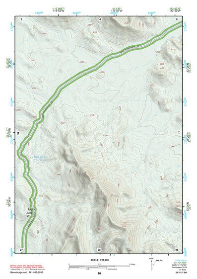33113SW Page 16 Little Horn Mountains Topo Preview 1