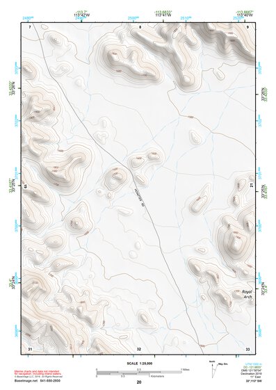 33113SW Page 20 Little Horn Mountains Topo Preview 1