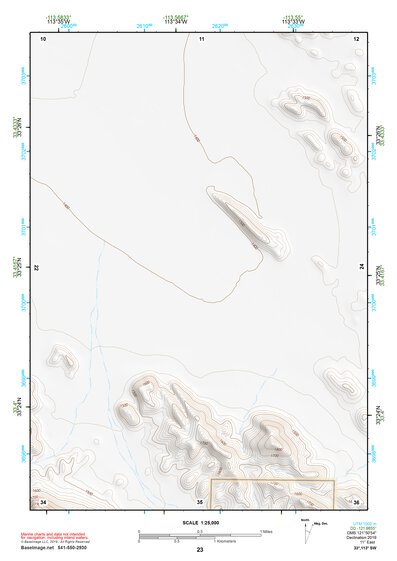 33113SW Page 23 Little Horn Mountains Topo Preview 1