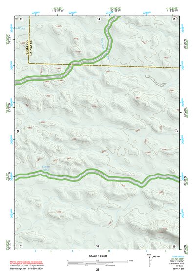 33113SW Page 26 Little Horn Mountains Topo Preview 1