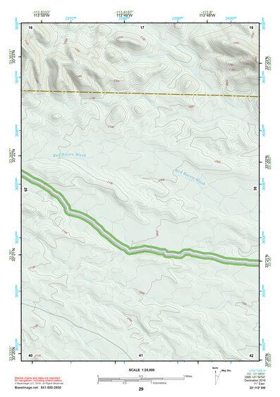 33113SW Page 29 Little Horn Mountains Topo Preview 1