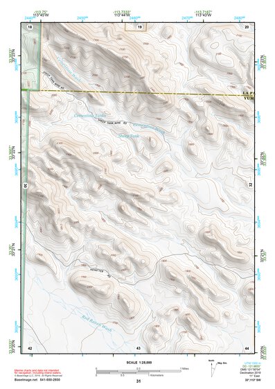 33113SW Page 31 Little Horn Mountains Topo Preview 1