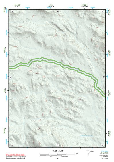 33113SW Page 39 Little Horn Mountains Topo Preview 1