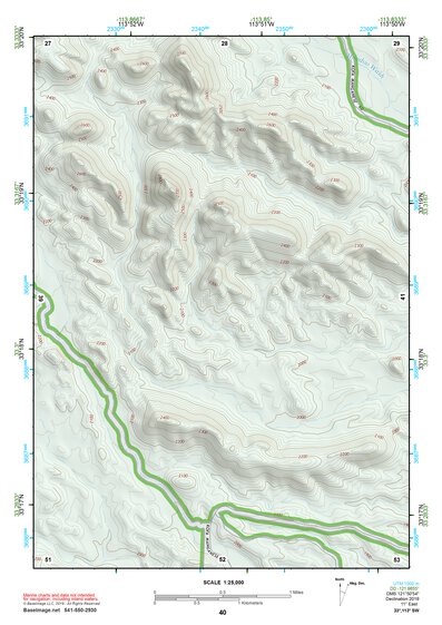 33113SW Page 40 Little Horn Mountains Topo Preview 1