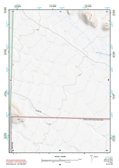 33113SW Page 43 Little Horn Mountains Topo Preview 1