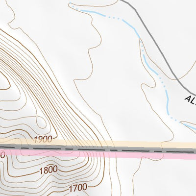 33113SW Page 43 Little Horn Mountains Topo Preview 3