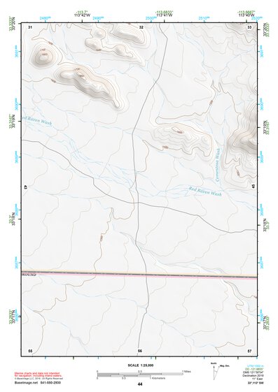 33113SW Page 44 Little Horn Mountains Topo Preview 1