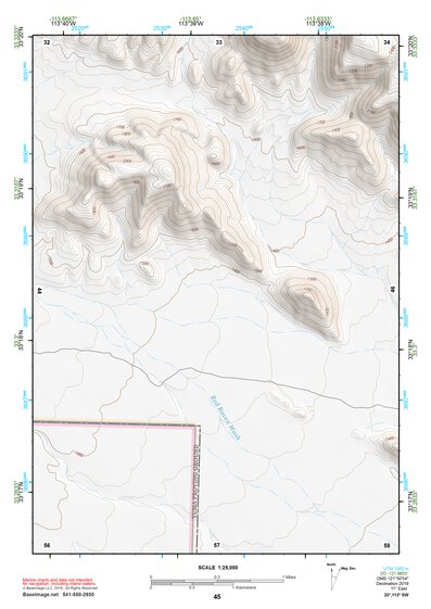 33113SW Page 45 Little Horn Mountains Topo Preview 1