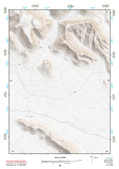 33113SW Page 46 Little Horn Mountains Topo Preview 1