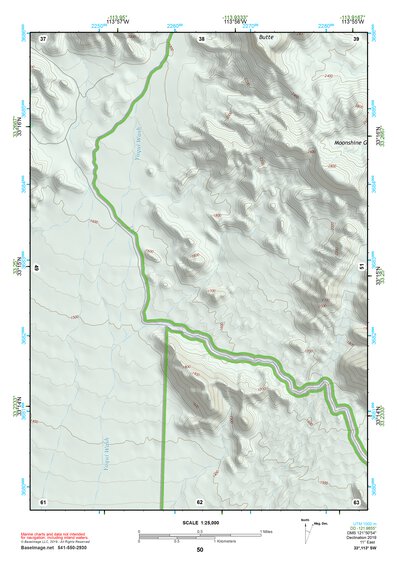 33113SW Page 50 Little Horn Mountains Topo Preview 1