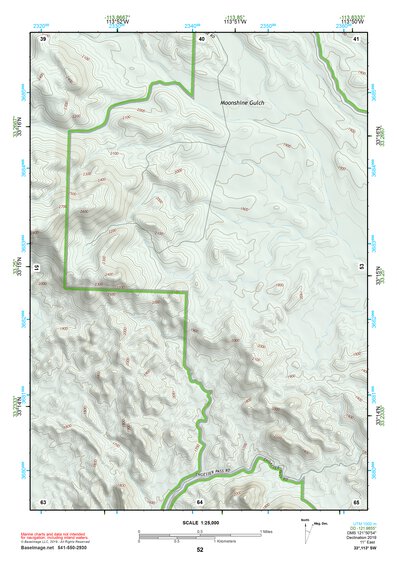33113SW Page 52 Little Horn Mountains Topo Preview 1