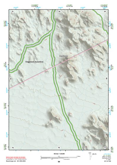 33113SW Page 64 Little Horn Mountains Topo Preview 1