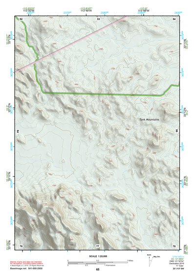 33113SW Page 65 Little Horn Mountains Topo Preview 1