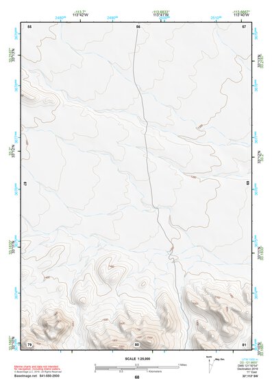 33113SW Page 68 Little Horn Mountains Topo Preview 1
