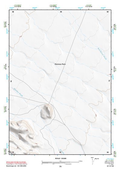 33113SW Page 71 Little Horn Mountains Topo Preview 1