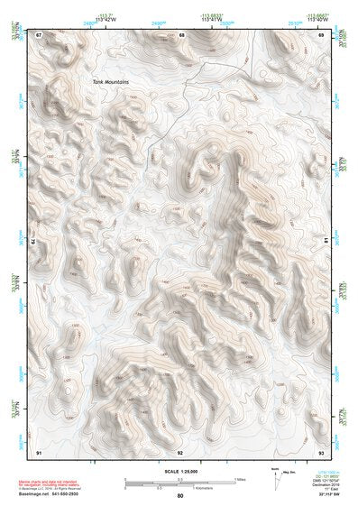 33113SW Page 80 Little Horn Mountains Topo Preview 1