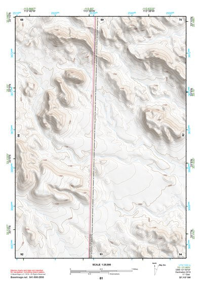 33113SW Page 81 Little Horn Mountains Topo Preview 1