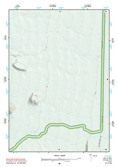 33113SW Page 85 Little Horn Mountains Topo Preview 1