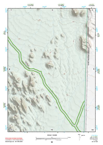 33113SW Page 90 Little Horn Mountains Topo Preview 1