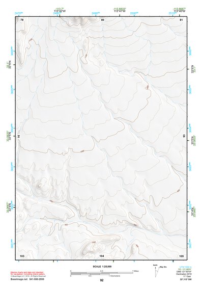 33113SW Page 92 Little Horn Mountains Topo Preview 1