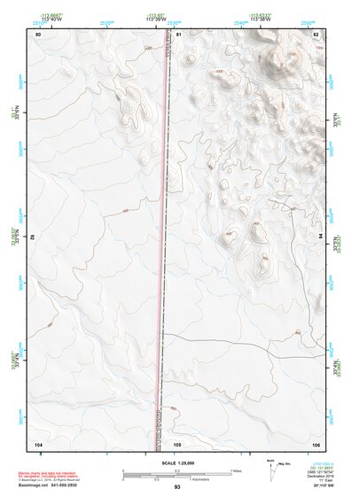 33113SW Page 93 Little Horn Mountains Topo Preview 1