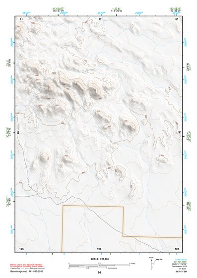 33113SW Page 94 Little Horn Mountains Topo Preview 1