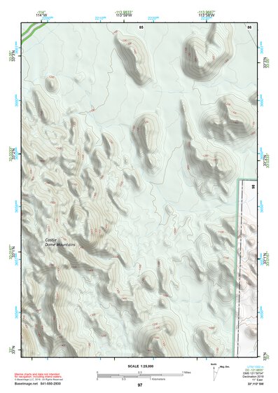 33113SW Page 97 Little Horn Mountains Topo Preview 1