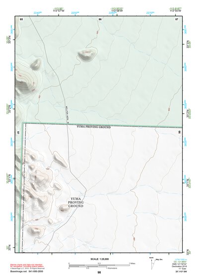 33113SW Page 98 Little Horn Mountains Topo Preview 1
