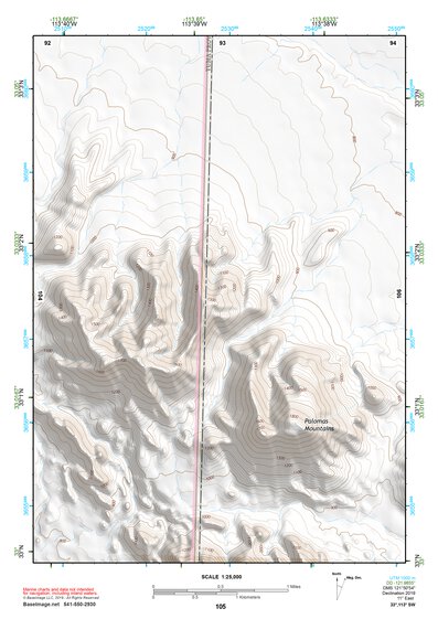 33113SW Page 105 Little Horn Mountains Topo Preview 1