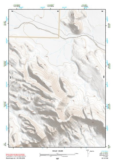 33113SW Page 107 Little Horn Mountains Topo Preview 1