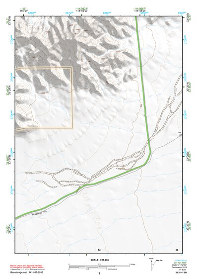33114SW Page 1 Trigo Mountains Topo Preview 1
