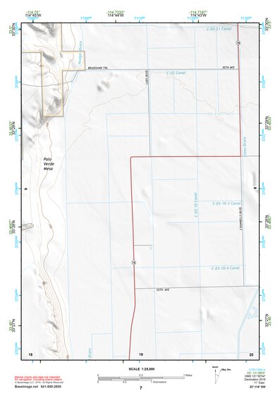 33114SW Page 7 Trigo Mountains Topo Preview 1