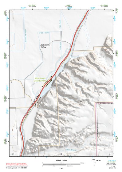 33114SW Page 10 Trigo Mountains Topo Preview 1