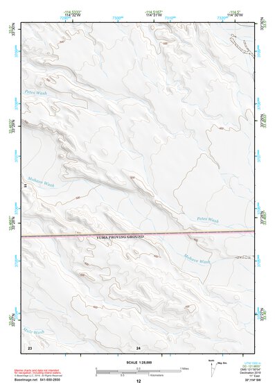 33114SW Page 12 Trigo Mountains Topo Preview 1