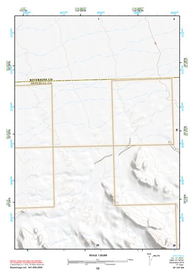 33114SW Page 13 Trigo Mountains Topo Preview 1