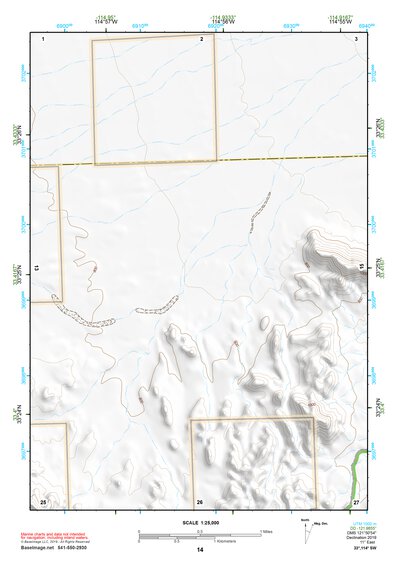 33114SW Page 14 Trigo Mountains Topo Preview 1