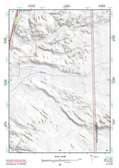 33114SW Page 22 Trigo Mountains Topo Preview 1