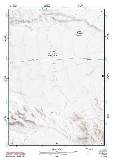 33114SW Page 23 Trigo Mountains Topo Preview 1