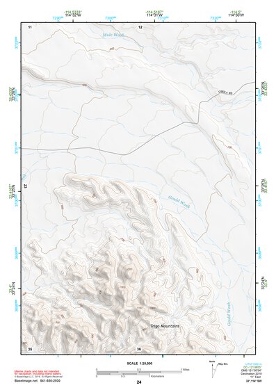 33114SW Page 24 Trigo Mountains Topo Preview 1